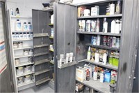 Quantity of paint and two cabinets  36" wide, 72"