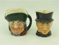 Royal Doulton Tiny Tobby Mugs John Peel & Toby