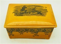 Vintage Brentleigh Ware Trinket Box Hunting Theme