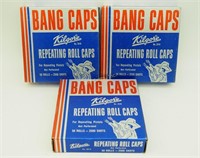 3 Boxes Of Kilgore Bang Caps Repeating Roll 2510