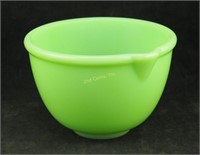 Vintage Jadeite Bowl W/ Pour Spout Not Marked