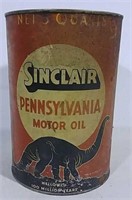 Sinclair Pennsylvania 5 Qt Motor Oil Can