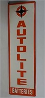 SST Embossed Autolite Batteries Sign