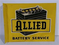 DST Flange Allied Batteries Service Sign
