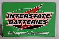 SST Embossed Interstate Batteries Sign