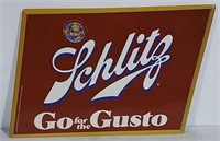 SST Embossed Schlitz Beer Sign