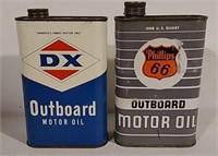 2 Oil Cans- DX & Phillips 66