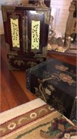Estate lot of Two Nice Asian Jewelry Boxes