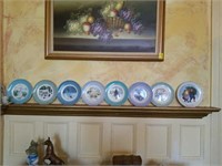 8 Wedgewood Christmas Collectors Plates 1974-1981