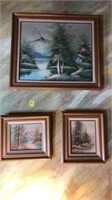3 Framed Outdoor prints