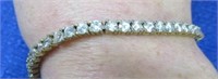 sterling silver tennis cz bracelet