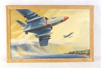 Donald Foy Oil on Canvas Jets