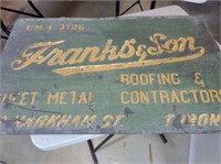 Franks' & Sons Tin Sign, 21" x 33"