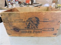 Arrow Point Nail Box, Made in Morrisbury, ON