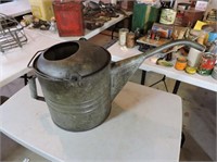 Antique Tin Watering Can, 13" Spout
