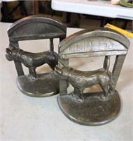 Pair of Cast Scotty Dog Book Ends, 4.5" T