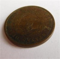 1867 US two-cent piece