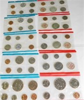 (5) US Mint uncirculated coin sets: 1968, 1969,