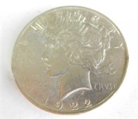 1922 Peace dollar