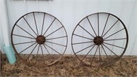 Pair of Steel Wheels