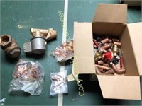 Assortment of Brass and Copper fittings
