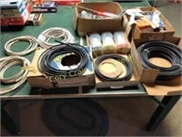 Assortment of electrical wire, electrical supplies
