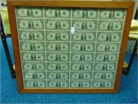 (1) Framed Dollars