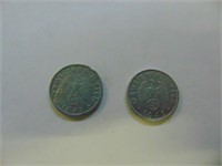 (1) German reichspfennis coins