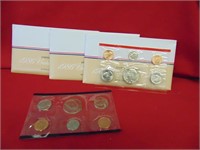 (3) 1986 UNC Coin Set