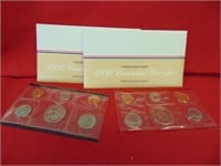 (2) 1986 UNC Coin Set