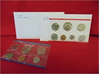 (2) 1980 UNC coin set