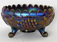 Grape & Cable turned in centerpiece bowl - purple