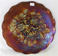 Rose Show 9" plate - amethyst