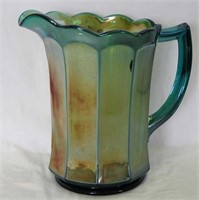 Imperial Flute water pitcher - aqua teal