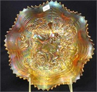 Rose Show Variant ruffled bowl - marigold
