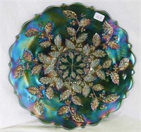 Holly 9" plate - teal green