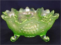Grape & Cable small size ruffled fruit bowl - ice