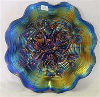 Rose Show ruffled bowl - blue