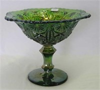 M'burg Poppy round compote - green