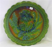NUART Chrysanthemum chop plate - emerald green