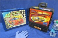 2 hot wheels carry cases (for toy cars)