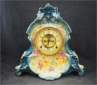 Antique Ceramic Ansonia Mantle Clock