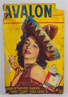 AVALON Cigarettes Advertising Poster Sign