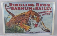 Ringling Bros and Barnum & Bailey Poster w/ Tiger