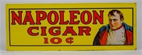 Napoleon Cigar 10 Cent Embossed Metal Sign