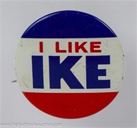 I Like IKE Dwight Eisenhower Pinback Button