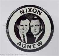 Richard Nixon Spiro Agnew Political Pinback Button