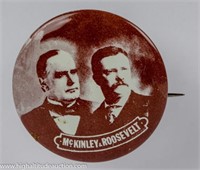 McKinley & Roosevelt Political Pinback Button