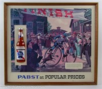 Pabst Blue Ribbon PBR Bottle Advertising Bar Sign