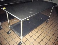 6' foot Stainless rolling table